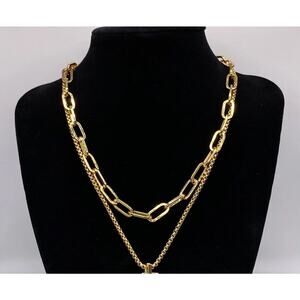 Melanie Clara Fortune Collection Double Layer Chain New In Box